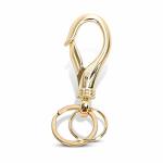 Besyl Swivel Snap Hook Keychain With 2 Key Rings Zinc Alloy Gold 3.62IN Heavy Duty For Men And Women
