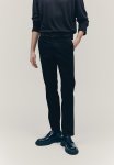 Slim Fit Cotton Chinos - Black