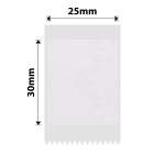NB343 - - D101 Only - 25X30MM - 210 Snow Colour Labels