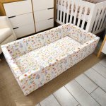 Floral Print Travel Bed Colorful
