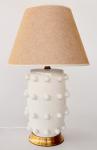 White Bobble Design Lamp Base Beige Shade – 71X45CM