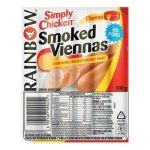 Rainbow Simply Chicken Cheese Viennas 500G