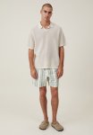 Cotton On Resort Short Sleeve Polo - Bone