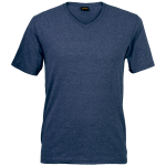 Mens 170G Slim Fit V-neck T-Shirt 170SFV Navy-melange 5XL