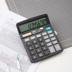 Deli Calculator PLASTIC-12 Digits Black