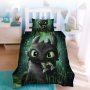 How To Train Your Dragon / Toothless 3D Printed Single Bed Duvet Cover Set