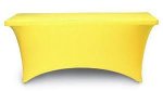 Stretch Trestle Tablecloth Yellow