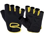 - Gym Gloves - Small Black Yellow