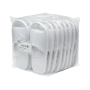 Disposable Hotel/spa Open Toe Toweling/pedi Slippers - White Pack Of 36