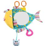 Fish Plush Car Seat Toy Mirror For Newborn Baby Acrylic 35 X 26CM