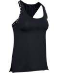 Women's Ua Knockout Tank - Black Black White XXL