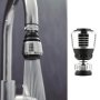 360-DEGREE Rotating Kitchen Faucet Aerator - Water Saving Nozzle Filter Adapter Durable Plastic