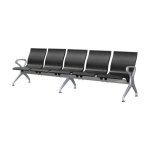 Airport Bench - Public Seating - Polyurethane - Indoor Use - Flat Packed - Five Seater - 297 X 67 X 87CM - At