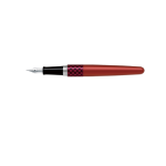Pilot Pen Mid Range Fountain Pen Medium Point Red Waves Barrel Black Ink