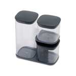 Joseph Joseph Podium 3 Or 5 Piece Storage Container Set Grey - 5 Set