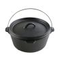 15.75 20.28 Inch Black Cast Iron Potjie Pot With Lid For Daily Outdoor
