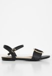 Madison Gretchen Big Buckle Sandal - Black