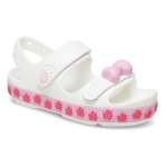 Crocband Cruiser Pet Sandal Toddler Age 1-5 - White pink Tweed C10
