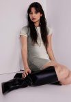 Bodycon Dress - Light Beige Ombre