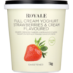 Strawberries & Cream Full Cream Yoghurt 1KG