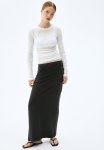 Gathered Maxi Skirt - Grey