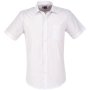 Mens Short Sleeve Huntington Shirt White Light Blue