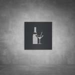 Bar Sign D01 - Black - Powder Coated Aluminum