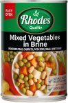 Rhodes Mixed In Brine Vegetables