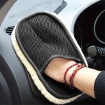 Car Brush Cleaner Wool Soft Gloves 15 23CM For Car Cleaning