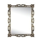 Izzi Mirror - Small Pewter Silver