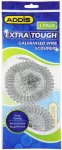 Addis Extra Tough Galvanised Wire Scourers Stainless Steel Scrub