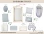 Cot Duvet Bedding Grey Herringbone Pattern Set Neutral