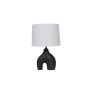 - Lane U Shape Black - White Fabric Shade