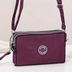 Multi Layer Crossbody Bag Fashion Nylon Mobile Phone Bag Women's Versatile Wristlet Clutch Coin Purse
