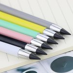 1PC Pencil No Sharpening Writing Unfinished Pencil Black Technology With Eraser Macaron Color Durable Creative Pencil Back To Sc