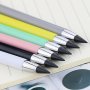 1pc Pencil No Sharpening Writing Unfinished Pencil Black Technology With Eraser Macaron Color Durable Creative Pencil Back To School School Supplies Kawaii Stationery Colors