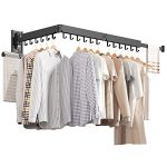 Zdwcyl Wall Mounted Clothes Hanger Clothes Drying Rack Laundry Drying Rack Drying Rack Clothing Laundry Hanger Rack Retractable