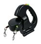 Dual Retractable Dog Leash - 360 Rotating Reflective With LED Light