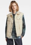 G-star Raw Oversized Denim Vest - Ecru