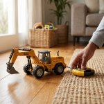 Alloy Friction Powered Engineering Excavator Toy