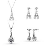 DESTINY Paris Necklace & Earring Set With Swarovski Crystals
