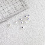 150PCS PACK 925 Sterling Silver Round Beads For Diy Bracelet Necklace Jewelry Making Accessories