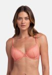 Imani 2PACK Light Padded Demi - Coral black