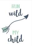 Run Wild - Acrylic Wall Print - 600MM X 600MM
