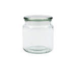 Regent Glass Round Jar With Glass Lid 550ML