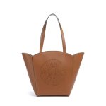 K circle Tote -dark Tan