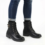 Madison Lace Boot - Black - 8