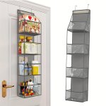 1PC 4 Baskets Multipurpose Storage Behind The Door Food Cosmetics And Sundries Storage Basket Perfect For Dollhouse Bedroom Cloa