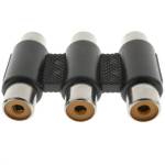 3 Rca Female To 3 Rca Female Adaptor - Pack Of 10