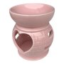 Ceramic Burner - Pink Brick Pattern